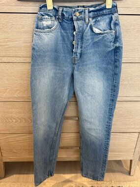 Anine Bing Women's Light Blue Straight Leg Jeans-25